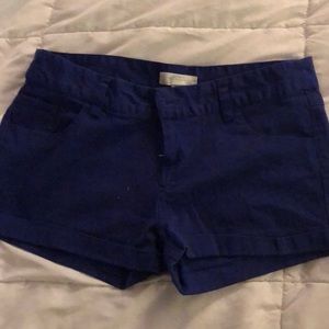 Blue shorts